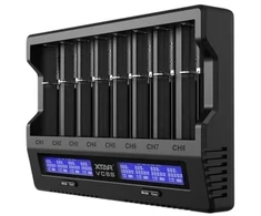 Baterijų Įkroviklis - XTAR VC8S Multi-Channel 1-8 Li-ion Ni-MH Cells USB-C