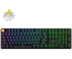 Keychron J5 Wireless (KJ5-H4) – US išdėstymas – Hot-Swappable Super Banana – Juodas (Juoda) Mechaninė Belaidė Žaidimų Klaviatūra