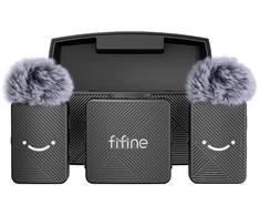 Fifine M9 tie mikrofonas set juodos spalvos