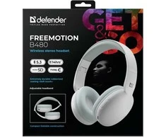 Ausinės DEFENDER BLUETOOTH FREEMOTION B480 Baltas