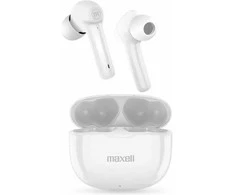 Belaidės Ausinės - Maxell Dynamic+ Su Įkrovimo Dėklu, Baltos Spalvos