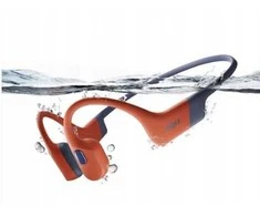 Shokz OpenSwim Pro plaukimo ausinės su kaulų laidumo technologija, USB-C, raudonos spalvos
