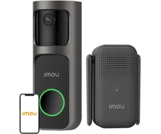 Belaidis Durų Skambutis - IMOU 2S KIT Bevielis Durų Skambutis 3 MP, 166° Platus Kampas, 5000 mAh Baterija, Balta