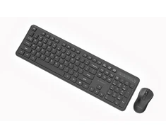 Belaidis Klaviatūra ir Pelė - Gembird KBS-WPS-01 QWERTY Klaviatūra, Optinė Pelė, USB Imtuvas, Juoda