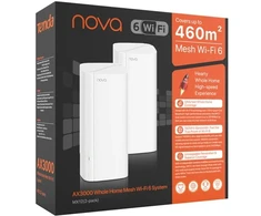 Tenda MX12 Dual-band (2.4 GHz / 5 GHz) Wi-Fi 6 (802.11ax) Baltas 3 Internal