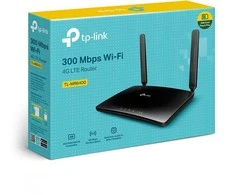 Belaidis maršrutizatorius - TP-LINK TL-MR6400 3G/4G SIM maršrutizatorius (300 Mbit/s, 2.4 GHz, 4 LAN prievadai) Juodas