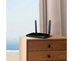 Belaidis maršrutizatorius - TP-LINK TL-MR6400 3G/4G SIM maršrutizatorius (300 Mbit/s, 2.4 GHz, 4 LAN prievadai) Juodas