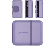 Belaidis Mikrofonas - 7Ryms iRay DW10 Dviejų Kanalų Imtuvas ir Siųstuvai Violetinė