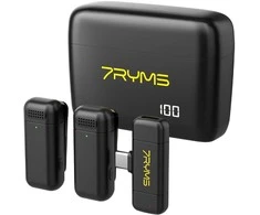 Belaidis Mikrofonas - 7Ryms Rimo S1 USB-C, 2 Siųstuvai, 50m Diapazonas