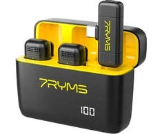 Belaidis Mikrofonas - 7Ryms Rimo S1 USB-C, 2 Siųstuvai, 50m Diapazonas