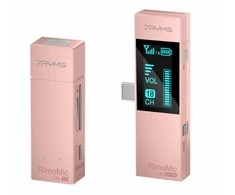 Belaidis Mikrofonas - 7Ryms RimoMic Lite USB-C Omnidirectional 30m Range Rožinė