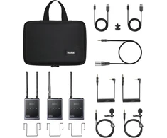 Belaidis mikrofonas - Godox WMicS1 Pro Kit 2 96 kanalų UHF sistema