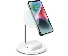Belaidžio Įkrovimo Stotelė - SBS 2-in-1 Įkrovimo Stovas, Balta