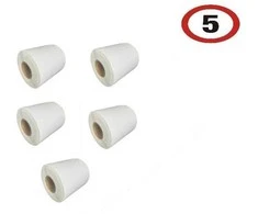 Bestpak BSTech terminės etiketės Zebra. 50x30 mm *1000. Rinkinys - 5 vnt.
