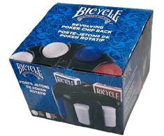 Bicycle Besisukantis Pokerio Žetonų (Poker Chip Rack) Stovas Su Rankena, 200x Žetonų, 2 Kortų Kaladėlės