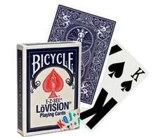 Bicycle E-Z-SEE LoVision Žaidimų Kortos (Mėlynos)