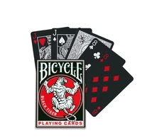 Bicycle Juodas Tiger Revival Edition Žaidimo Kortos