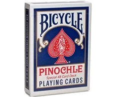 Bicycle Pinochle Standard Žaidimų Kortos (Mėlynos)