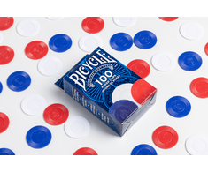 Bicycle Plastic Poker Chips 100 Count 2 Gram