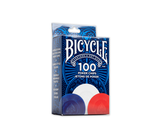 Bicycle Plastic Poker Chips 100 Count 2 Gram