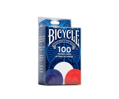 Bicycle Plastic Poker Chips 100 Count 2 Gram