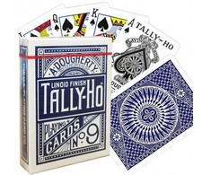 Bicycle Tally-Ho Circle Pokerio Kortos (Mėlynos)