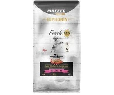 Biofeed Šunų Maistas - EUPHORIA Fresh Junior Kalakutiena ir Triušis 12kg Vidutinio ir Didelio Dydžio Šunims