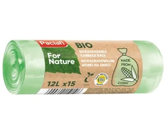 Biologiškai Skaidus Maišelis - Worki Z Kukurydzy Bio Paclan 12L, 15 Szt, Natūrali Spalva