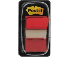 Biuro Priedas - 3M Post-it Indeksai 680-1 Raudoni Juostelės su Dozatoriumi