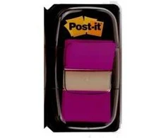 Plastikiniai žymekliai Post-it. 25x43mm. 50vnt..violetinės spalvos