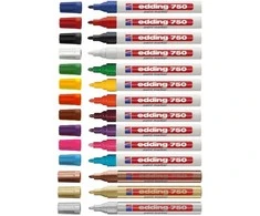 Edding 750 Paint Marker Juodas Juodas (4-750001) (4750001)