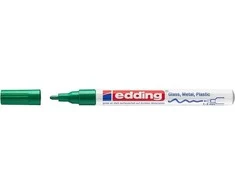 Žymeklis Edding 751 lako pagrindu, apvaliu galiuku, 1-2mm, žalios spalvos