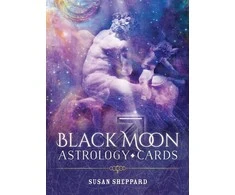 Blue Angel Mėlyna Angel Juodas Moon Astrology Kortos