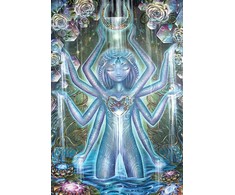 Blue Angel Mėlyna Angel Mėlyna Angel Beyond Lemuria Oracle Pocket Kortos