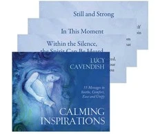 Blue Angel Mėlyna Angel Mėlyna Angel Calming Inspirations Mini Oracle Kortos