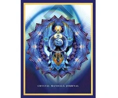 Blue Angel Mėlyna Angel Mėlyna Angel Crystal Mandala Journal Užrašinė