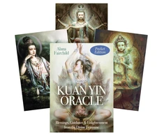Blue Angel Mėlyna Angel Mėlyna Angel Kuan Yin Oracle Pocket Edition Kortos Kišeninis Leidimas