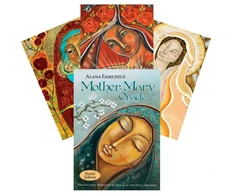 Blue Angel Mėlyna Angel Mėlyna Angel Mother Mary Oracle Pocket Edition Kortos