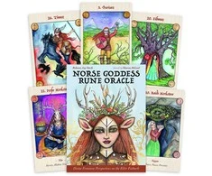 Blue Angel Mėlyna Angel Mėlyna Angel Norse Goddess Rune Oracle Kortos
