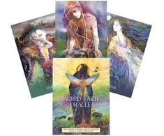 Blue Angel Mėlyna Angel Mėlyna Angel Sacred Earth Oracle Kortos