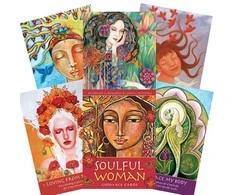 Blue Angel Mėlyna Angel Mėlyna Angel Soulful Woman Guidance Cards