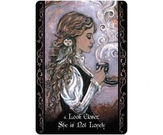 Blue Angel Mėlyna Angel Mėlyna Angel The Solitary Witch Oracle Kortos