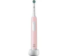 Braun Elektrinis Dantų Šepetėlis - Oral-B PRO1 Rožinis Elektrinis Dantų Šepetėlis su 3D Valymu
