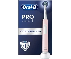 Braun Elektrinis Dantų Šepetėlis - Oral-B PRO1 Rožinis Elektrinis Dantų Šepetėlis su 3D Valymu