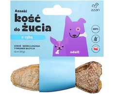 Basil AZANKI lašišos kaulas lašišos odoje su čiobreliais ir baziliku žuvies formos - skanėstas šunims - 12 cm
