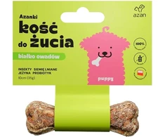 AZANKI Kaulas su vabzdžiais ir probiotikais šuniukams – Šuns skanėstas – 10 cm