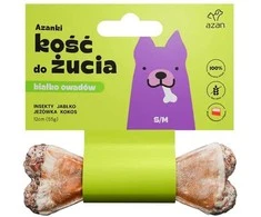 AZANKI Kaulas su vabzdžiais ir kokosu S/M - skanėstas šuniui - 12 cm