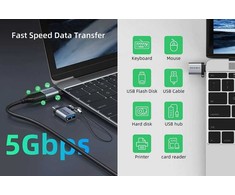 Cabletime OTG adapteris USB 3.0 Type-C (M) - USB Type-A (F)