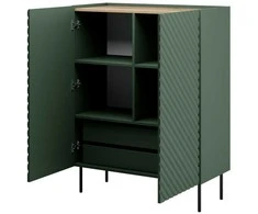 Cama Meble Knygų Spinta - Onda 2D2SZ 98x45xH127 Žalia