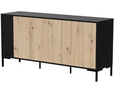 Cama Meble Komoda - Cama Merci 151 X 40 X 74 Cm, Juoda/Artisano ąžuolas